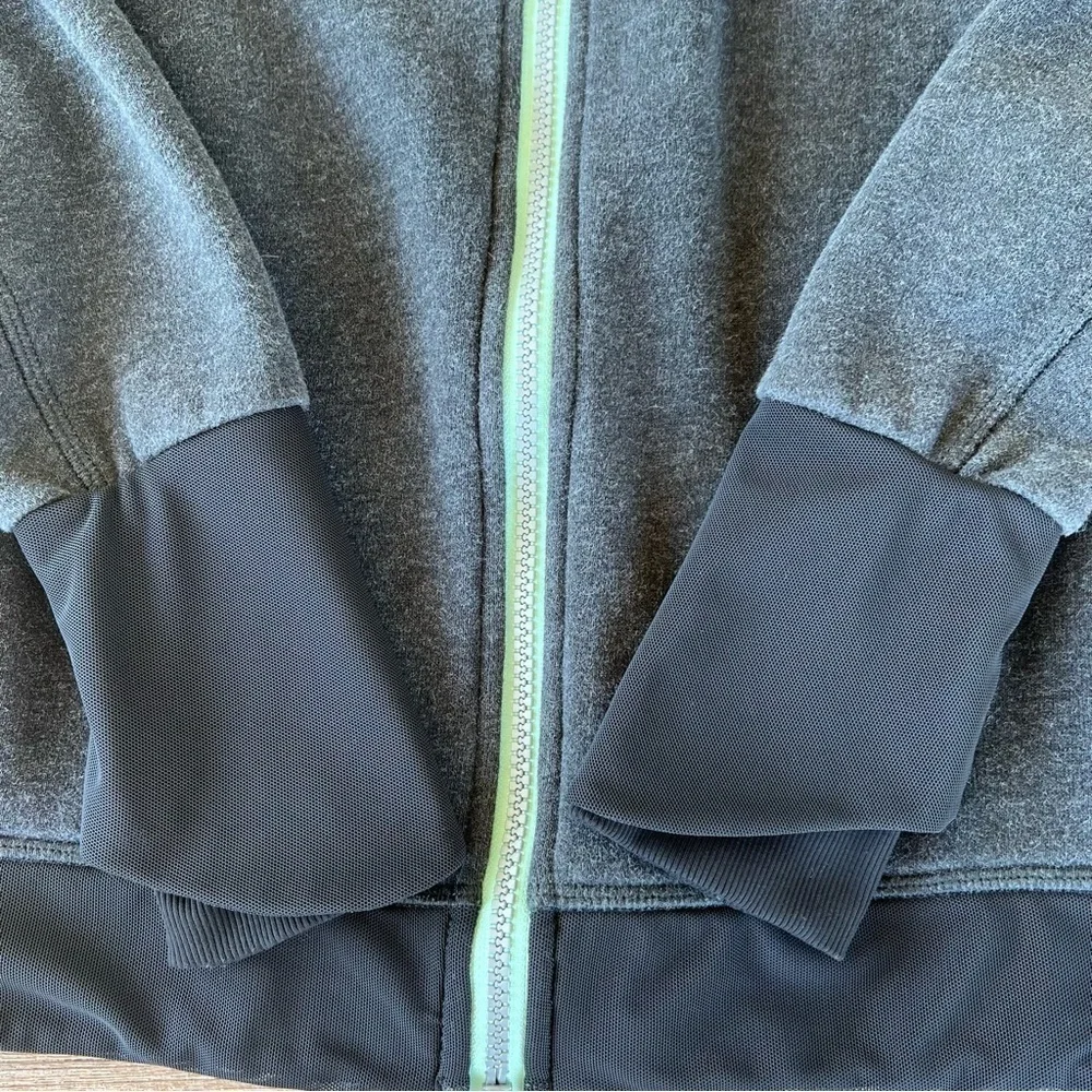 Lululemon Ivivva Saw Into Your Day Full Zip Fleece Lined Jacket Charcoal Gray 10